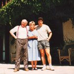 1991: z żoną Barbarą oraz synem, Tomaszem